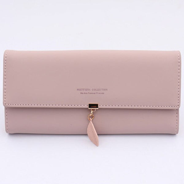S.IKRR Leather Women Wallets Coin Pocket Hasp Card Holder Money Bags Casual Long Ladies Clutch Phone Wallet Women Purse 2020