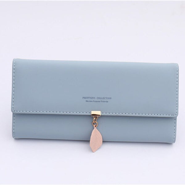 S.IKRR Leather Women Wallets Coin Pocket Hasp Card Holder Money Bags Casual Long Ladies Clutch Phone Wallet Women Purse 2020