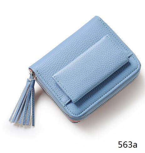 Women Short Tassel Women Wallets Multifunction Female Mini Card Holder Purses Ladies Zipper Coin Purse Women Casual Wallet