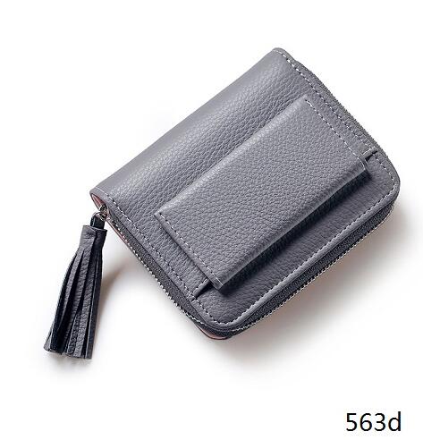 Women Short Tassel Women Wallets Multifunction Female Mini Card Holder Purses Ladies Zipper Coin Purse Women Casual Wallet